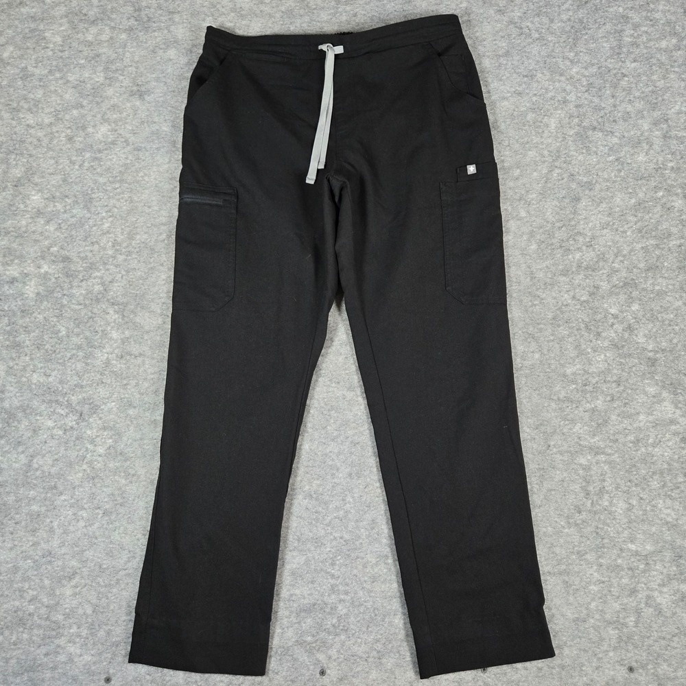 FIGS Mens Black Technical Collection Straight Leg Scrub Pants Size M TW2000R